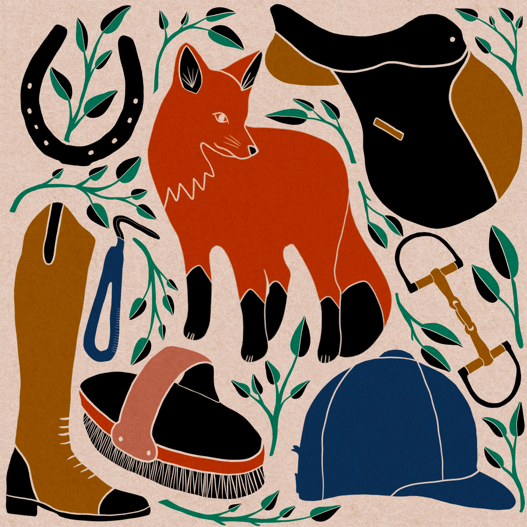 English Equestrian Theme